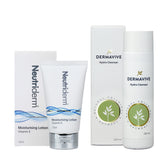 Achieve a flawless makeup base with Neutriderm's Pre-Makeup Skincare Set. This combo includes a gentle Hydra Cleanser to remove impurities and a Vitamin E Moisturising Lotion for deep hydration, leaving your skin prepped for a perfect makeup application.